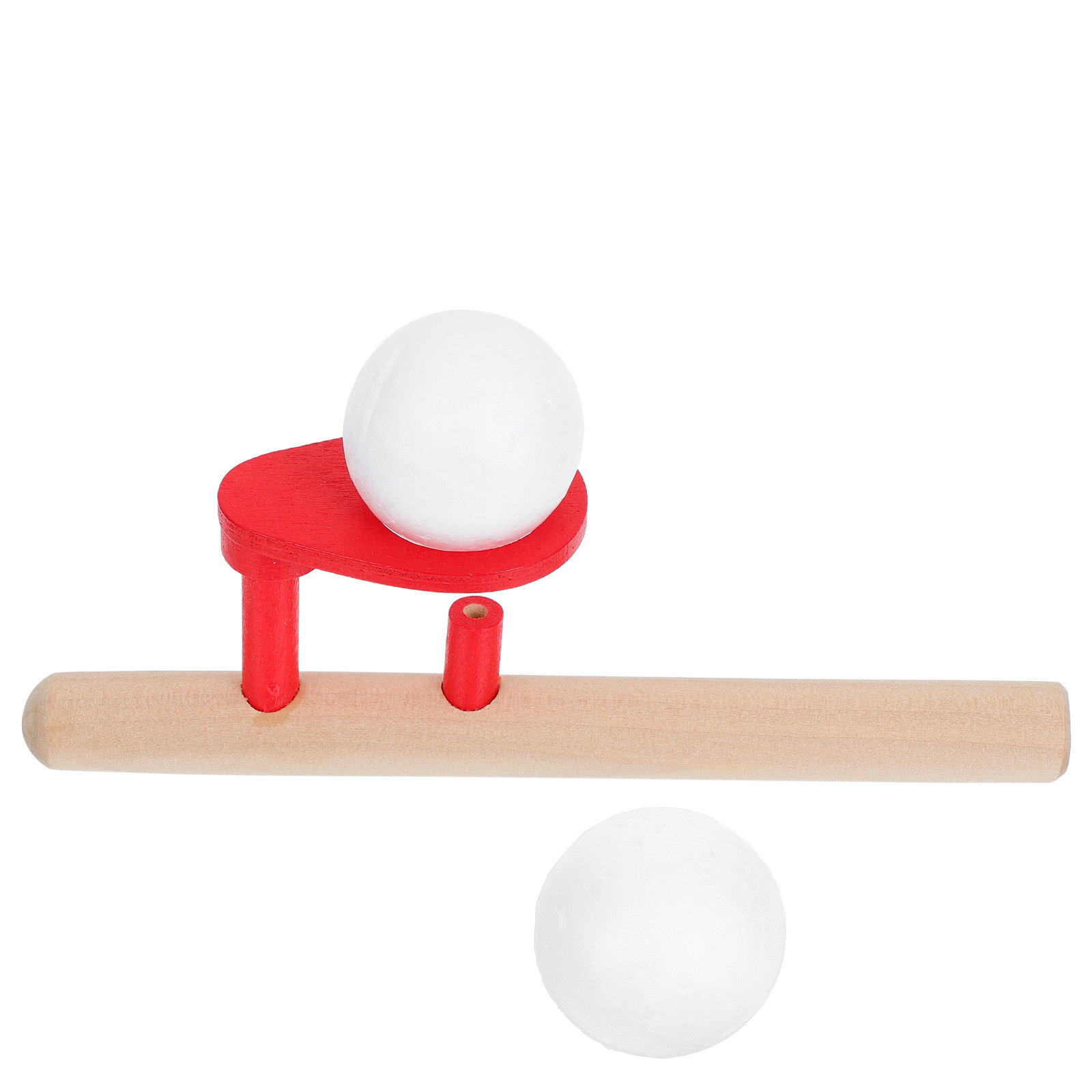 Game Educational For Kids Free - 1 Stück Schwebendes Blas-Balancierspiel, Lehrreiches Holz-Blasballspiel