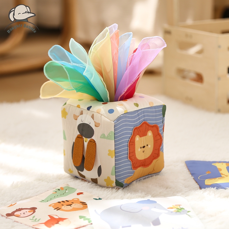 Kids Education Music - Montessori Spielzeug Magische Baumwolle Tier Tissue