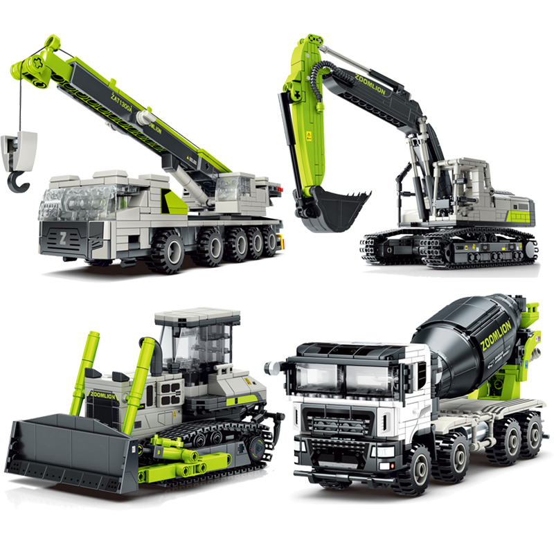 Kids Education Sites - 2023 Stadt Gebäude technik Kran Bagger
