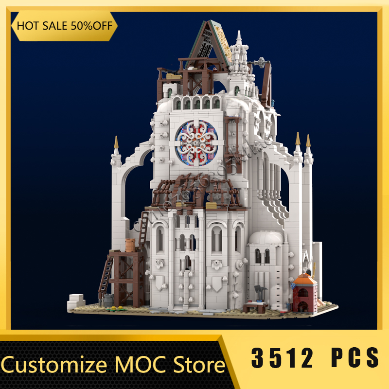 Kids Education Sites - 3512 PCS Mittelalterliche Baustelle Modulare Modell