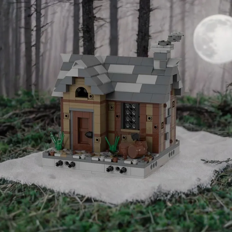 Kids Education Login - 594PCS MOC DIY Mittelalterliche Log Hütte