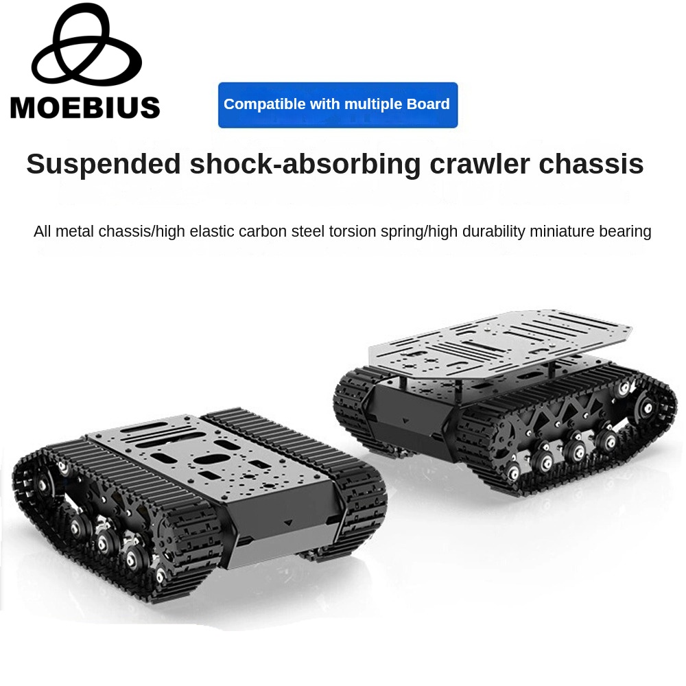 Coding Robot Toy - 10kg Nutzlast Metall Stoßdämpfer Tank Chassis