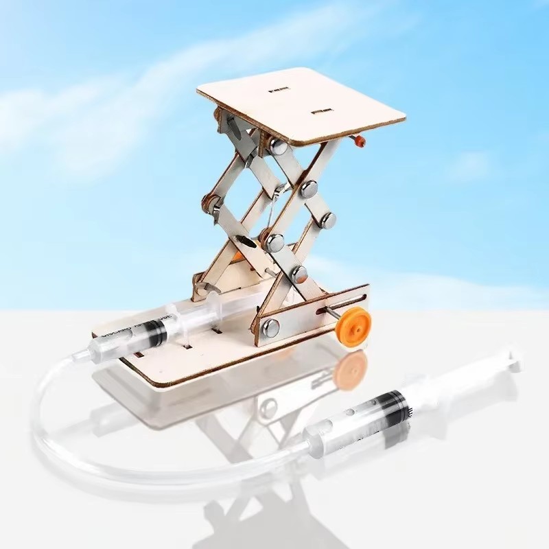 Kids Education Login - Log Farbe Holz Hydraulische Hebeplattform Modell
