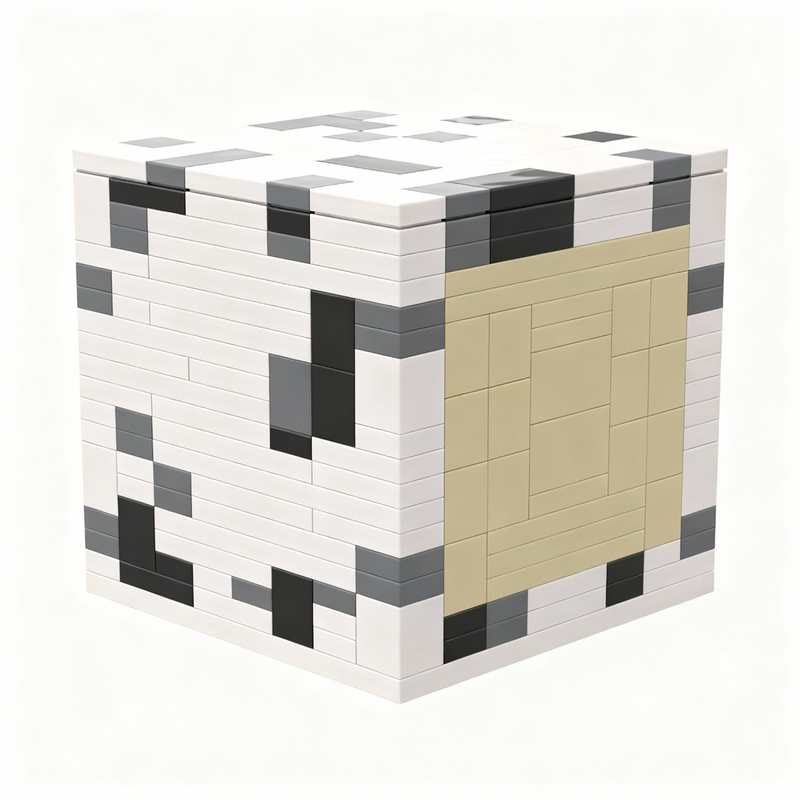 Kids Education Login - 247-teiliges MOC My World Birkenholz-Seitenmodell Bausteine