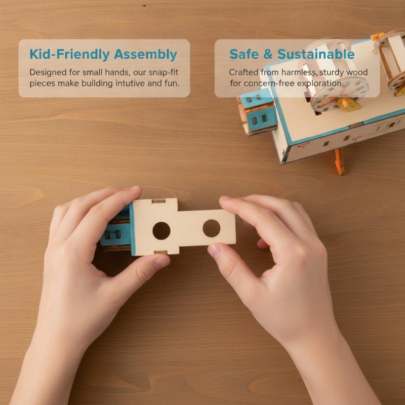 1 Set Holzfilmprojektor DIY Wi – Kids Education Film Bewertung und Preis