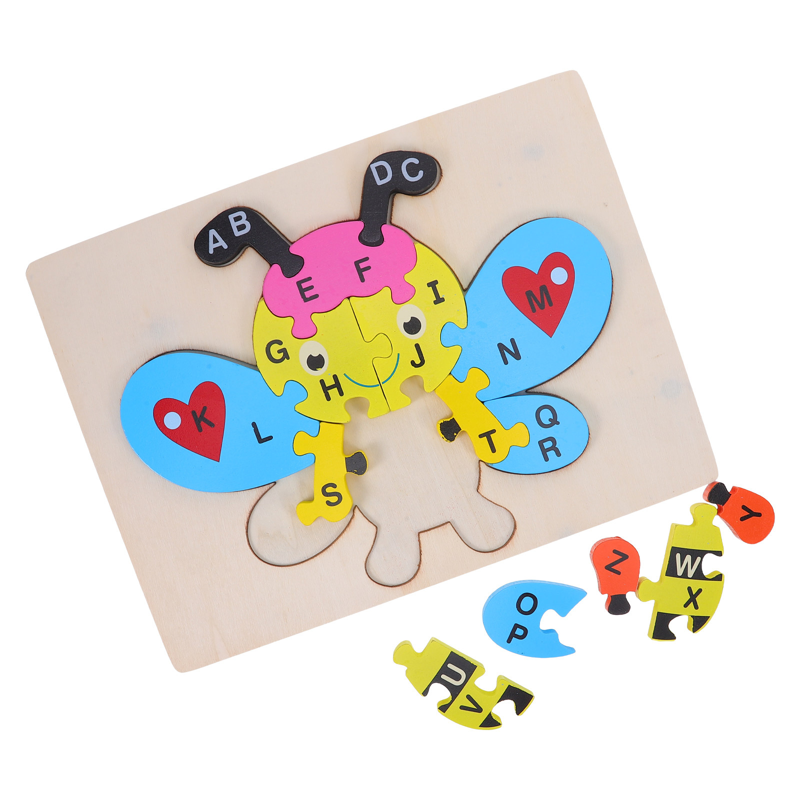 1 Set Holz-Alphabet-Puzzle in  – Abc Kids Early Education Bewertung und Preis