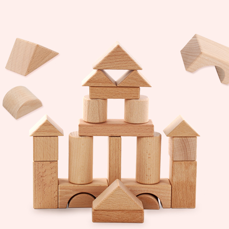 22 stücke Bausteine Buche Holz – Kids Education Login Bewertung und Preis