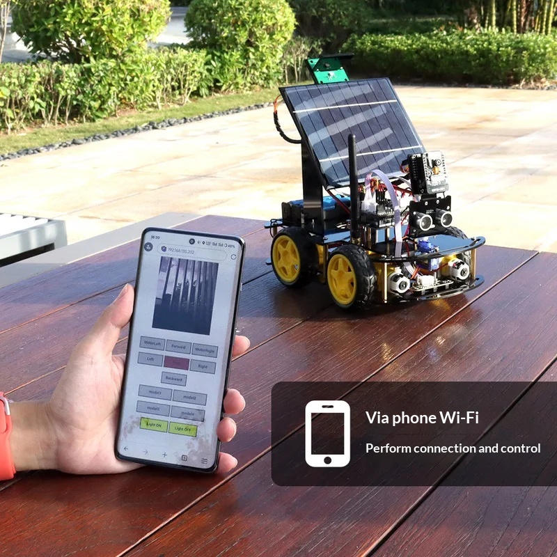 Solarbetriebenes ESP32 CAM Pro – Coding Robot Toy Bewertung und Preis