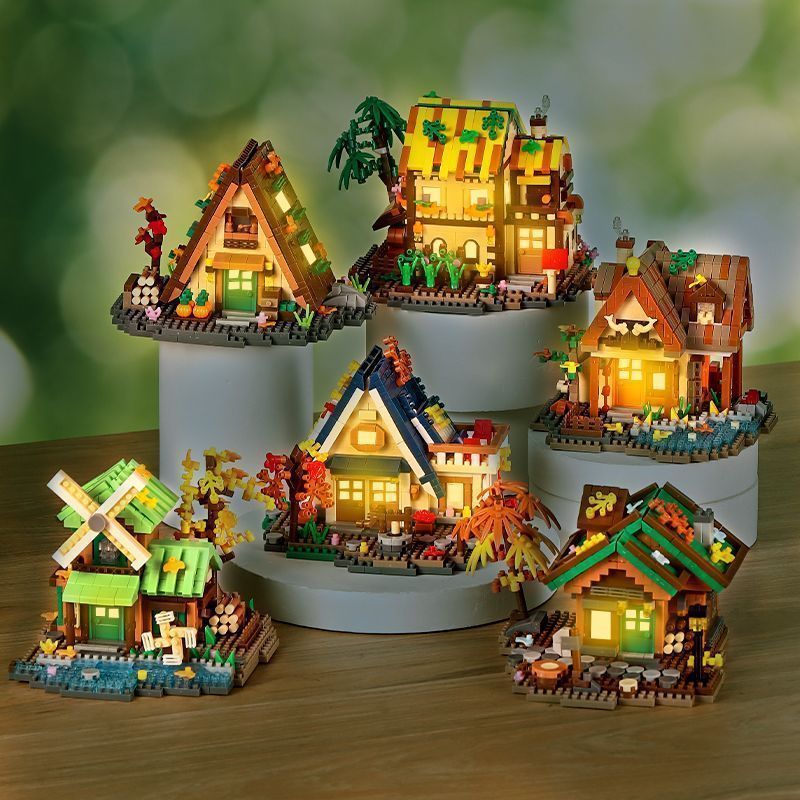 6 Sets Waldhütten Mini-Baustei – Kids Education Login Bewertung und Preis