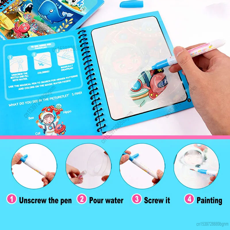 Cartoon Magie Wasser Malerei M – Kids Education Books Bewertung und Preis