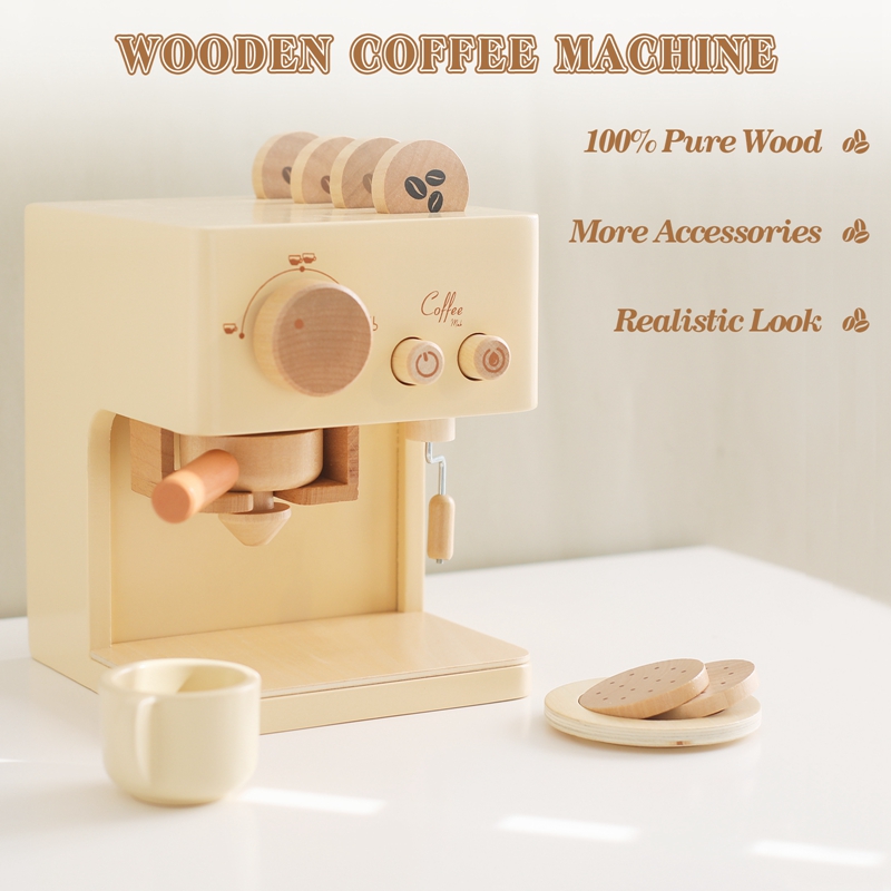 Baby Holz Kaffee maschine Spie – Kids Education Music Bewertung und Preis