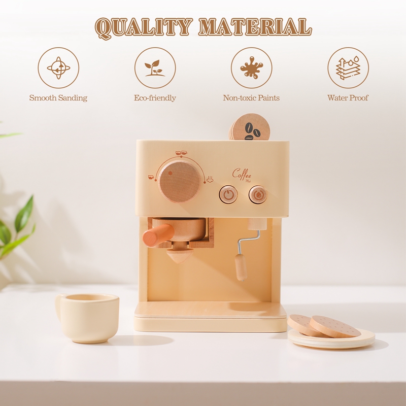 Baby Holz Kaffee maschine Spie – Kids Education Music Bewertung und Preis