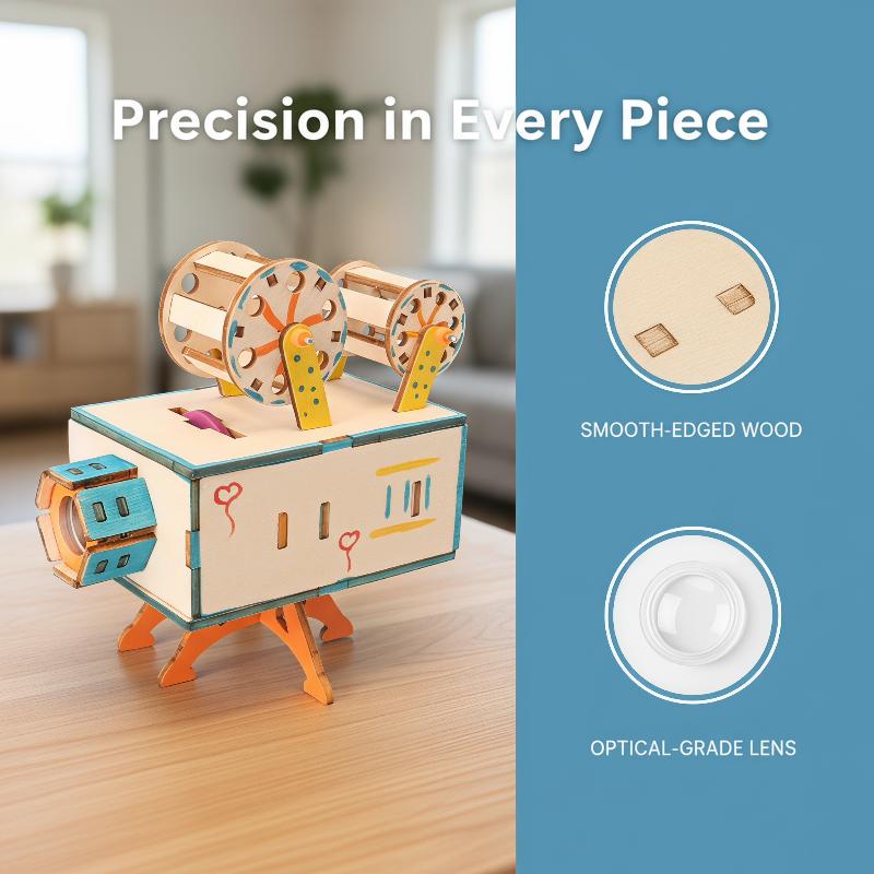 Holzfilmprojektor DIY-Bausatz  – Kids Education Film Bewertung und Preis