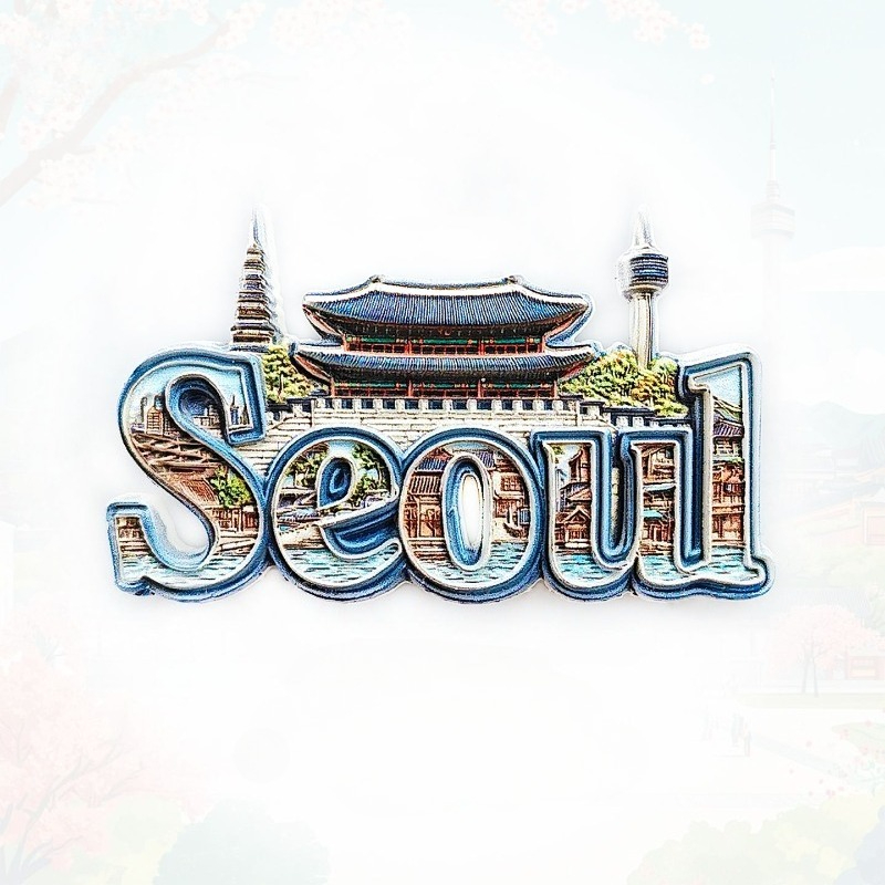 Seoul Gyeongbokgung & Namsan T – Magnetic Letter Board Bewertung und Preis