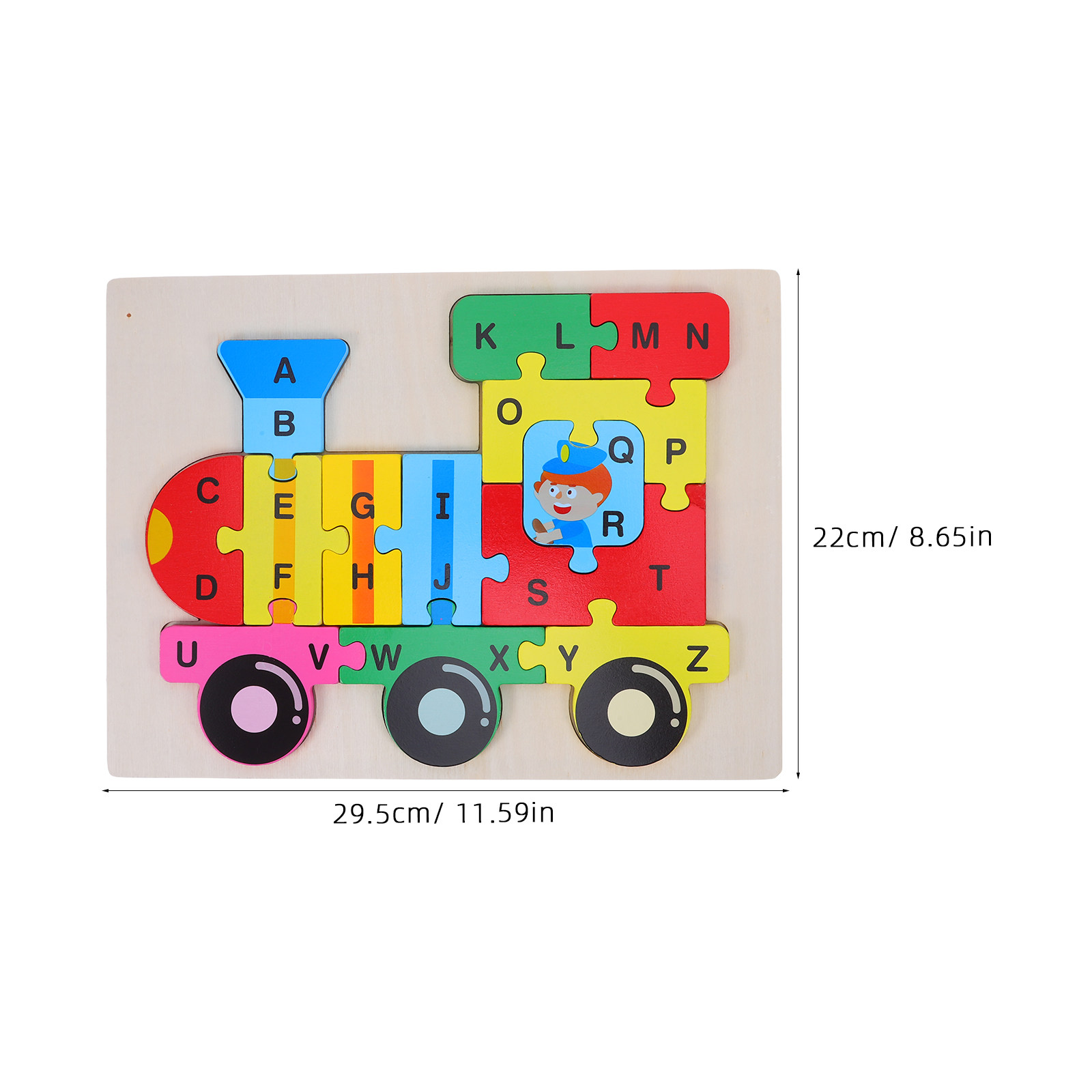 1 Set Holz-ABC-Zugpuzzle Alpha – Abc Kids Early Education Bewertung und Preis